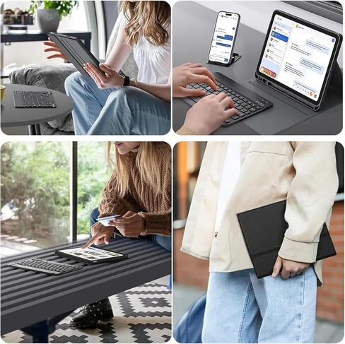 Keyboard Case for iPad mini 7 (A17 Pro 2024) / Mini 6 (2021) 8.3inch,with Mouse and Detachable Keyboard,Case with Pencil Holder for iPad mini 7th/6th Generation in Kuwait