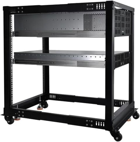 رف خادم مفتوح الإطار مقاس 19 بوصة من Alphacool ES وعمق قابل للتعديل 15U in Kuwait