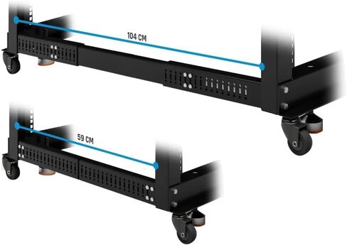 رف خادم مفتوح الإطار مقاس 19 بوصة من Alphacool ES وعمق قابل للتعديل 15U in Kuwait