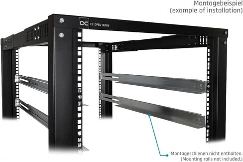 رف خادم مفتوح الإطار مقاس 19 بوصة من Alphacool ES وعمق قابل للتعديل 15U in Kuwait