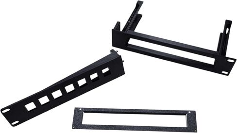 19"(1U) Rack Mount Compatible W/Cloud Gateway Fiber UCG-Fiber/UXG-Fiber + 7 Keystone Slots (1U, 19inch) (Black) in Kuwait