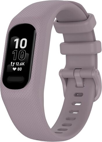 10-Pack Waterproof Bands Compatible with Garmin Vivosmart 5 Fitness Tracker, Classic Soft Sports Replacement Wristbands Fitness Straps for Women Men, Small and Large in Kuwait