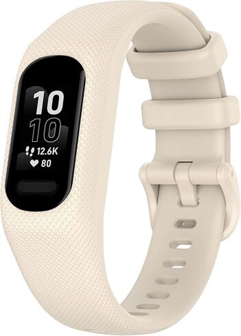 10-Pack Waterproof Bands Compatible with Garmin Vivosmart 5 Fitness Tracker, Classic Soft Sports Replacement Wristbands Fitness Straps for Women Men, Small and Large in Kuwait