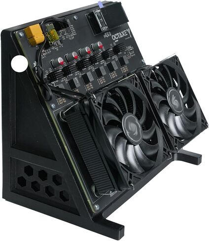 Bitcoin Home Miner Nerdqaxe++ 12TH/s 240 وات مع أربعة مراوح وثمانية شرائح BM1370 ASIC بمروحة مزدوجة للتوصيل والتشغيل 2.4G WiFi وهادئ لآلة التشفير Bitcoin Miner للمبتدئين in Kuwait