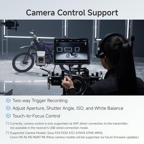 ACCSOON CineView Master 4k Lite Wireless Video Transmission System Transmitter&Receiver 2.4+5Ghz+DFS Transmission 4k60 Resolution 35ms Latency 1200ft Range Up to 5 Devices in Kuwait