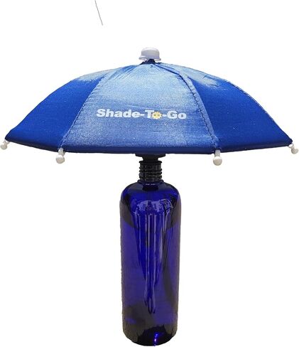 Shade-to-Go Freestanding Phone & Drink Umbrella - Weighted Base for Wind Resistance - Smartphone Sun Shade & Beverage Canopy for Poolside, Beach & Patio Tables in Kuwait