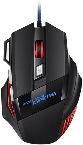 Guiheng Wired Gaming Mouse, 7-Color Optical USB Mice for Laptop/Desktop, 1200 to 3600 and RGB Light, Ergonomic with 7 Programmable Buttons for Computer Windows 7/8/10/XP Vista Linux Chromebook PC in Kuwait