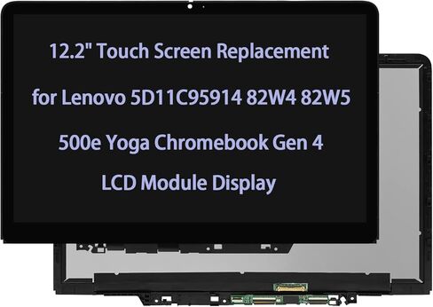 الأصلي والجديد 12.2 "5D11C95914 قطع غيار للشاشة التي تعمل باللمس لينوفو 500e اليوغا Chromebook Gen 4 82W4 82W5 وحدة LCD عرض محول الأرقام WUXGA in Kuwait
