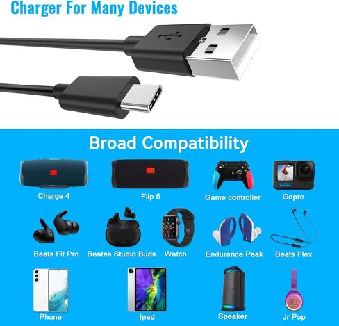 محول طاقة 5 فولت 2 أمبير، كتلة شاحن DC 5 فولت 2 أمبير 1 أمبير، مع كابلات USB إلى النوع C وUSB إلى Micro USB، متوافق مع جهاز Kindle Fire Tablet، وهواتف Android، وسماعات الرأس، ومكبرات الصوت، والكاميرا وما إلى ذلك. in Kuwait