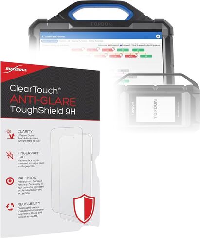 BoxWave Screen Protector Compatible With Topdon Phoenix Max (13.3 in) - ClearTouch Anti-Glare ToughShield 9H (2-Pack), Anti-Glare 9H Tough Flexible Film Screen Protector in Kuwait
