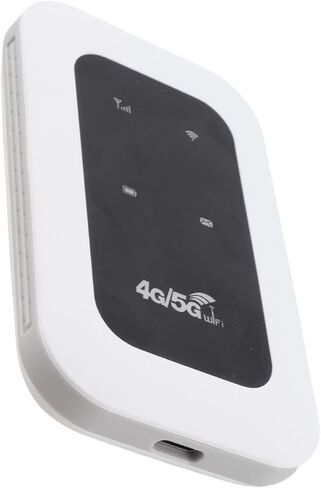 Fabater Portable 4G WiFi Hotspot, 300Mbps High Speed LTE CAT4 10 Hour Battery for 10 Devices, 4G Mobile Hotspot, WiFi Device with SIM Card Slot for Travel, Home, Gaming in Kuwait