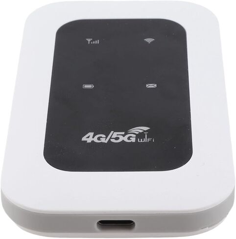 Fabater Portable 4G WiFi Hotspot, 300Mbps High Speed LTE CAT4 10 Hour Battery for 10 Devices, 4G Mobile Hotspot, WiFi Device with SIM Card Slot for Travel, Home, Gaming in Kuwait