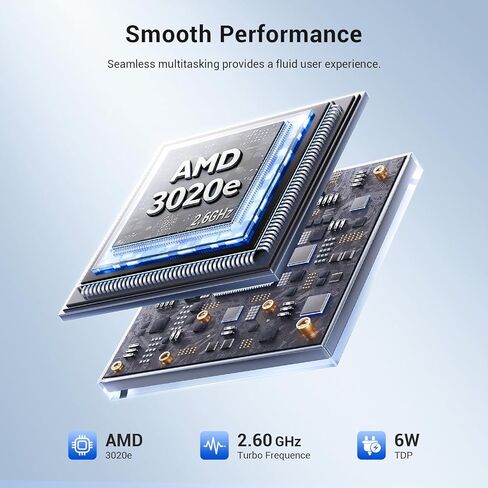 15.6 Inch Laptop Computer, AMD 3020e Processor (Up to 2.6GHz), 8GB RAM 256GB SSD, 1080P IPS FHD Display, USB3.2, Type-C, HDMI, WiFi 5, Win11 Laptop, Notebook Laptops for Business and Students in Kuwait