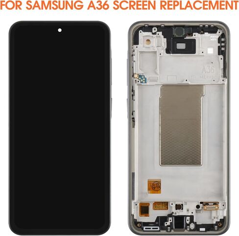 OLED لشاشة Samsung Galaxy A36 البديلة لشاشة Samsung A36 LCD A366E SM-A366B SM-A366U LCD محول الأرقام شاشة تعمل باللمس أجزاء إصلاح الجمعية مع الإطار in Kuwait