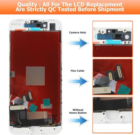 AGCUT for iPhone SE 3rd Generation 2022 Screen Replacement for iPhone SE 2022 LCD Display A2595 LCD Digitizer Touch Screen Repair Parts White in Kuwait