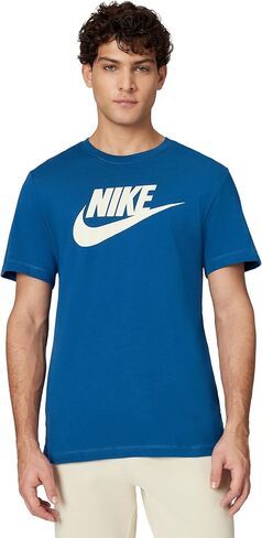 Nike Sportswear Men's T-Shirt AR5004 (White/Black-University Red, Small) in Kuwait