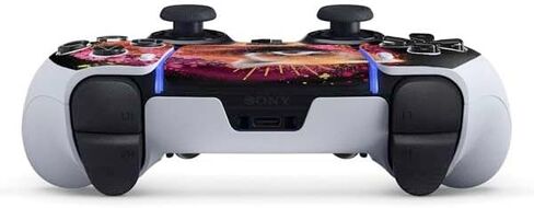 Skinit Decal Gaming Skin Compatible with PS5 DualSense Edge Pro Controller - Officially Licensed Red Panda with Flowers by Sheena Pike Design in Kuwait