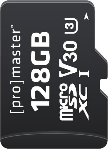 بطاقة الذاكرة ProMaster Micro SDXC 128GB UHS-I V30 المتقدمة، (موديل 87844) in Kuwait