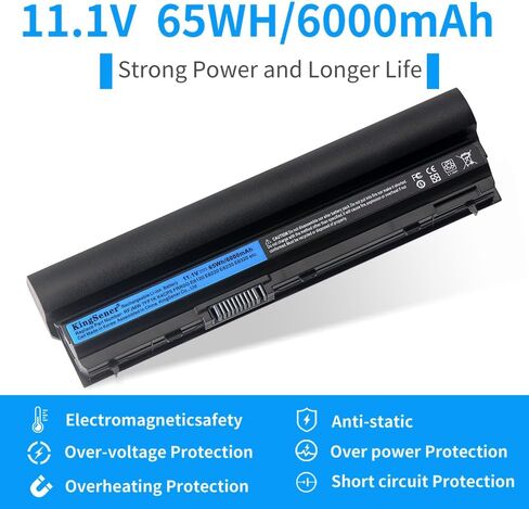 استبدال بطارية الكمبيوتر المحمول RFJMW E6230 لجهاز DELL Latitude E6220 E6330 E6320 E6120 E6430s FRR0G UJ499 7FF1K 312-1241 99GXD5 312-1446 TPHRG KJ321 Y61CV 11.1V 65WH in Kuwait