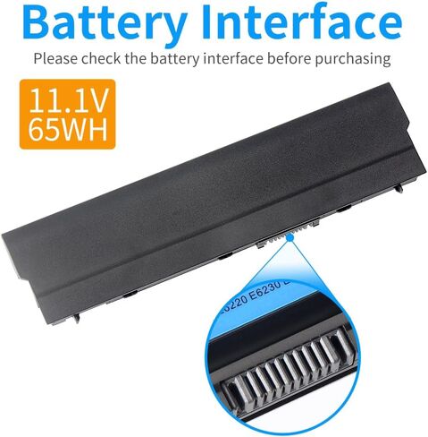استبدال بطارية الكمبيوتر المحمول RFJMW E6230 لجهاز DELL Latitude E6220 E6330 E6320 E6120 E6430s FRR0G UJ499 7FF1K 312-1241 99GXD5 312-1446 TPHRG KJ321 Y61CV 11.1V 65WH in Kuwait