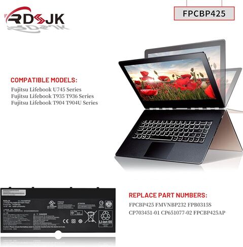 FPCBP425 FMVNBP232 بطارية الكمبيوتر المحمول لفوجيتسو لايف بوك U745 T935 T936 T904 T904U سلسلة FPCBP425AP FPB0315S CP703451-01 CP651077-02 14.4V 45Wh in Kuwait