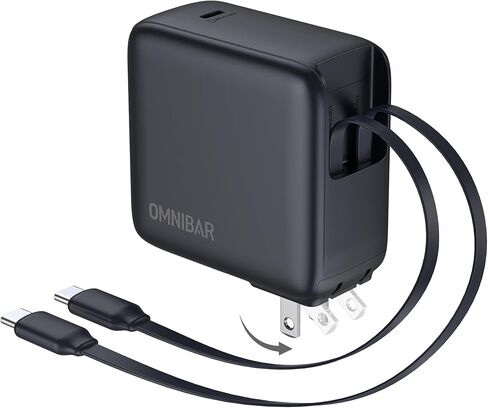 شاحن حائط USB C قابل للسحب، 67 وات بحد أقصى 3 في 1 جالون شحن سريع مع قابس قابل للطي، كتلة شاحن PD PPS USB C مدمجة لأجهزة iPhone 17/16/15، وSamsung Galaxy S26/S25، وiPad، وMacBook Air/Pro in Kuwait