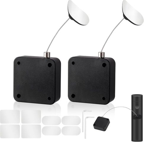 6.5 Ft Retractable Remote Control Tether Locks, Security Lanyard Lock with Adjustable Leash Length Clasp for TV Remote Control, Tablets Showroom, Gaming Controller (2 PCS) in Kuwait