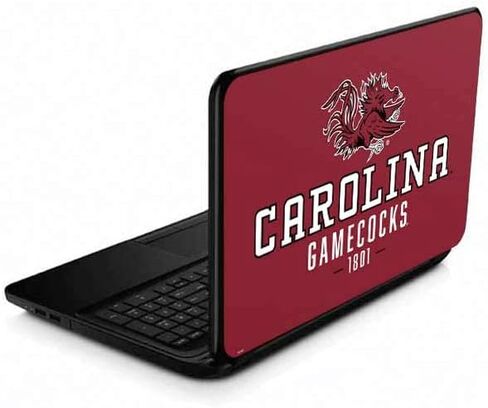 غلاف كمبيوتر محمول من Skinit متوافق مع 15.6 بوصة 15-d038dx - تصميم أحمر مرخص رسميًا من College South Carolina Gamecocks in Kuwait