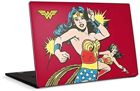 Skinit Decal Laptop Skin Compatible with Dell XPS 15in (2017) - Officially Licensed Warner Bros Wonder Woman in Action Design in Kuwait