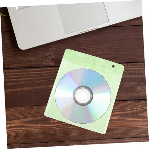 DOITOOL 200 قطعة من البلاستيك CD DVD الأكمام 12 سنتيمتر حامل تخزين حقيبة حمل للسيارة وتنظيم الوسائط المنزلية لون عشوائي in Kuwait