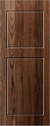 Modern 2-Panel 32 in. x 84 in. Wood Dark Walnut Barn Sliding Door with Hardware kit in Kuwait