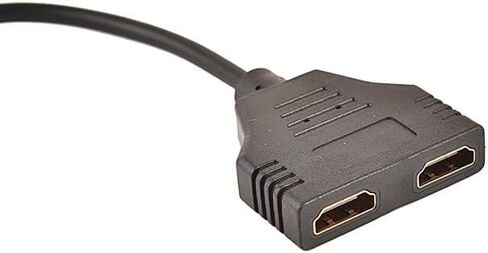 DVI to HDMI Adapter, DVI-D (24+1) Plug to 2X HDMI Socket 19-pin Splitter Adapter Cable, High Speed Adapter Cable for HDTV, Full HD 1080P, TV, Beamer, PC in Kuwait