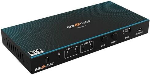 محول مصفوفة 2x2 8K UHD HDMI 2.1 مع تقليل الحجم التلقائي/إزالة تضمين الصوت (دعم 8K60/4K120 وVRR/FVA/ALLM) in Kuwait