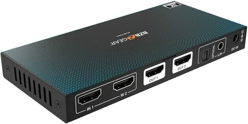 محول مصفوفة 2x2 8K UHD HDMI 2.1 مع تقليل الحجم التلقائي/إزالة تضمين الصوت (دعم 8K60/4K120 وVRR/FVA/ALLM) in Kuwait