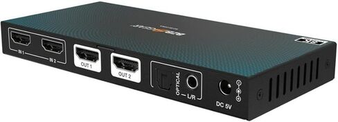 محول مصفوفة 2x2 8K UHD HDMI 2.1 مع تقليل الحجم التلقائي/إزالة تضمين الصوت (دعم 8K60/4K120 وVRR/FVA/ALLM) in Kuwait