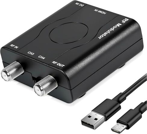 HDMI إلى RF Modulator، VHF RF Modulator HDMI Coaxial Converter، HDM61 HDMI RF Modulator Modulator، يدعم إخراج تنسيق NTSC للتلفزيون، التحكم PLL 1080P، لوحدة تحكم ألعاب التلفزيون المنزلية in Kuwait
