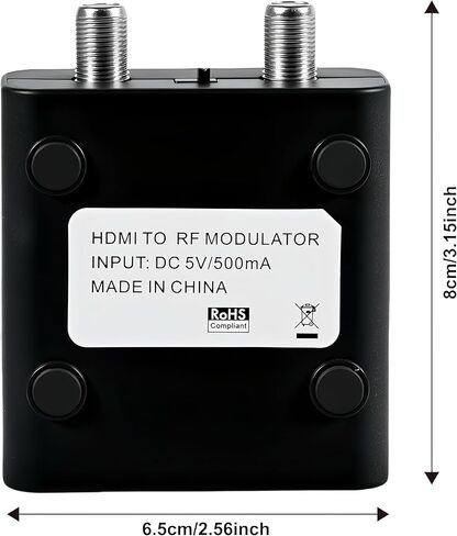 HDMI إلى RF Modulator، VHF RF Modulator HDMI Coaxial Converter، HDM61 HDMI RF Modulator Modulator، يدعم إخراج تنسيق NTSC للتلفزيون، التحكم PLL 1080P، لوحدة تحكم ألعاب التلفزيون المنزلية in Kuwait