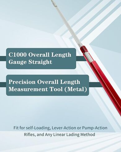 C1000 مقياس الطول الإجمالي المستقيم، أداة قياس الطول الإجمالي الدقيقة (معدنية) مناسبة للتحميل الذاتي، أو بنادق الرافعة أو المضخة، وأي طريقة شحن خطية in Kuwait