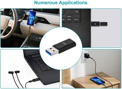 Monoprice USB-C Female to USB-A Male, 3.2 Gen 2 Adapter, 10Gbps, Compatible for Samsung, Apple Watch Ultra, AirPods, iPhone Pro Max, iPhone Plus, iPad 9/10/ Air 5/Mini 6 in Kuwait