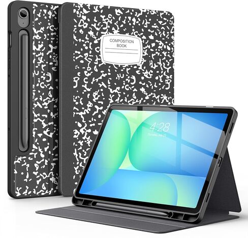 جراب Supveco لهاتف Samsung Galaxy Tab S10 Fe / S10 Lite / S9 FE مقاس 10.9 بوصة مع حامل قلم S، غطاء واقٍ ناعم ممتاز من مادة TPU مع رؤية متعددة الزوايا والاستيقاظ/النوم التلقائي، دفتر الملاحظات in Kuwait