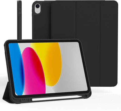 حافظة لجهاز iPad الجيل الحادي عشر 11 بوصة A16 Chip (2025)، حافظة iPad الجيل العاشر 10.9 بوصة 2022، غطاء حماية كامل مع حامل قلم رصاص، حامل ثابت ثلاثي الطي، بني الفهد in Kuwait