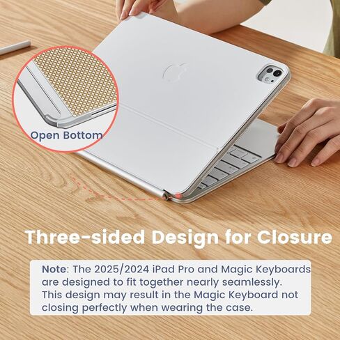 PITAKA iPad Pro 11 Inch case 2025/2024, Magic Keyboard Compatible Case for iPad Pro M5/M4, Support Apple Pencil Charging, Aramid Fiber Made [MagEZ Case 2 - Canyon Yellow] in Kuwait