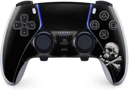 غلاف Skinit المخصص للألعاب متوافق مع وحدة تحكم PS5 DualSense Edge Pro - تصميم Alchemy Carta Blackbloods Bones المرخص رسميًا in Kuwait