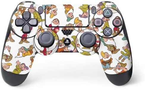 Skinit Decal Gaming Skin Compatible with PS4 Controller - Officially Licensed Disney Snow White Dwarfs Pattern Design in Kuwait
