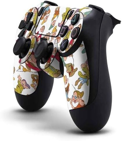 Skinit Decal Gaming Skin Compatible with PS4 Controller - Officially Licensed Disney Snow White Dwarfs Pattern Design in Kuwait