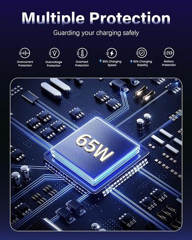 شاحن USB C بقدرة 65 وات متوافق مع لينوفو ثينك باد، ويوجا، وكروم بوك، وثينك بوك، وشاحن كمبيوتر محمول بقدرة 65 وات 45 وات، ومحول تيار متردد من النوع C in Kuwait