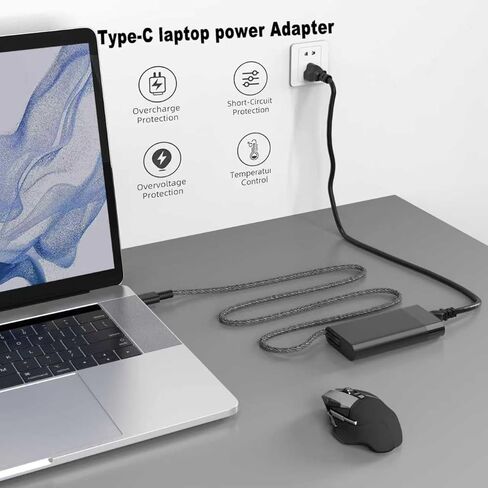 100W 110W USB C Laptop Charger Compatible with HP ZBook Firefly 14 16 G9 G10 G11 EliteBook 865 G9 860 G10 16 inch Dragonfly G3 13.5 Spectre Fold 17 x360 16-aa0047nr, Pavilion Plus 14 14-ew1010nr in Kuwait