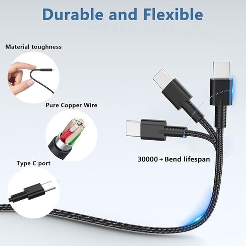 100W 110W USB C Laptop Charger Compatible with HP ZBook Firefly 14 16 G9 G10 G11 EliteBook 865 G9 860 G10 16 inch Dragonfly G3 13.5 Spectre Fold 17 x360 16-aa0047nr, Pavilion Plus 14 14-ew1010nr in Kuwait
