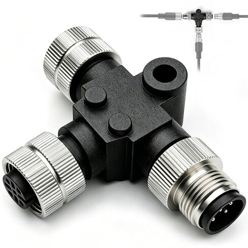 NMEA 2000 T-Connector (N2K) Features Marine-Grade Corrosion-Resistant Brass Nuts and Provide a Stable NMEA 2000 Network Environment, Compatible with Lowrance, Garmin, Simrad, B&G, and Navico Networks in Kuwait