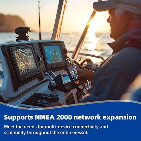 يتميز NMEA 2000 T-Connector (N2K) بصواميل نحاسية مقاومة للتآكل من الدرجة البحرية ويوفر بيئة شبكة NMEA 2000 مستقرة، متوافقة مع شبكات Lowrance وGarmin وSimrad وB&G وNavico in Kuwait